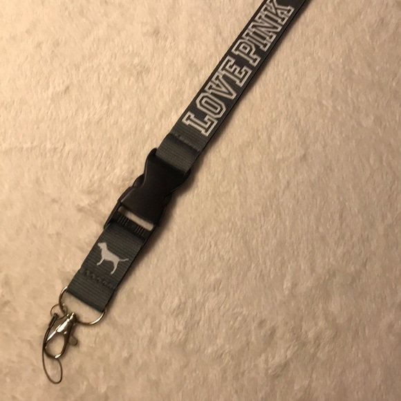 ✅HOST Pick✅ Gray Love Pink Lanyard, NWOT - Picture 2 of 4